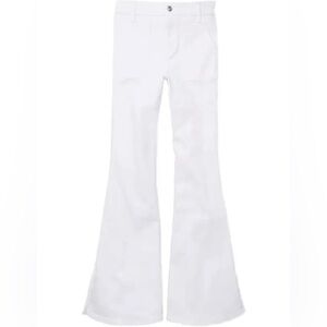 American Eagle Women's Stretch Hi-rise Flare Jeans White Size 2